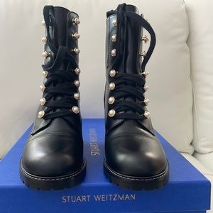 Stuart Weitzman combat boots